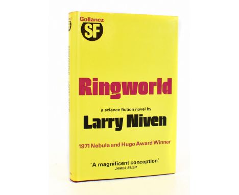 NIVEN (L), RINGWORLD, first hardback edition, dark red cloth with unclipped dusk jacket, Victor Gollancz, 1972 and copyright 