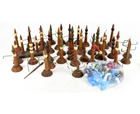 A quantity of maritime navigational tools for training on light signals.