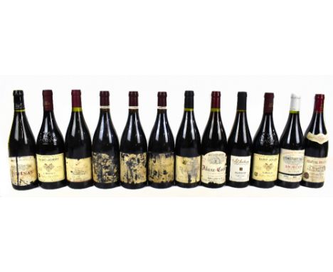 FRANCE; twelve bottles of mixed red wine including two bottles of Saint-Joseph La Mandragore 1998, 75cl, 12.5%, one bottle of