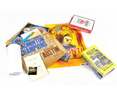 A collection of Manchester and other circus and theatre memorabilia items, comprising a Belle Vue Circus bill, a theatre bill