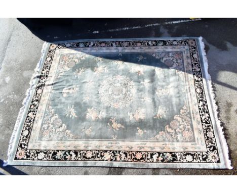 A massive modern Chinese super wash carpet, approx 17ft x 12ft.
