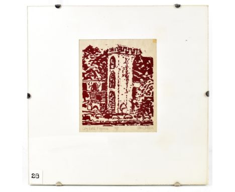 STANLEY DOBBIN (1932-2021); artist proof woodcut, "Crosses S.Marco", signed and titled in pencil, glazed. (D)Provenance: from