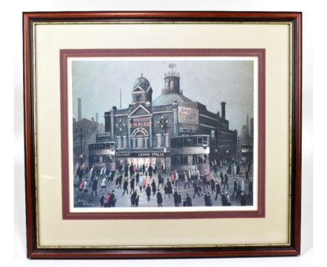 ARTHUR DELANEY; limited edition print 'Ardwick Empire', numbered 275/850, 38 x 46.5cm, framed and glazed.Additional Informati