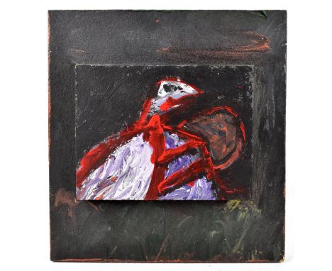 DAVID PEARSON (modern British); oil on panel, birds, 28cm x 26cm. (D)Provenance: from the estate of Stanley Dobbin.Additional
