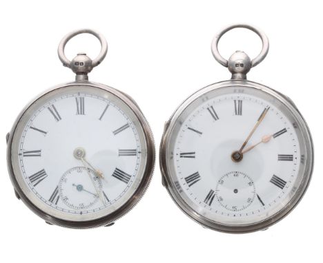 Silver lever engine turned pocket watch for repair, Chester 1900, unsigned movement, no. 36594, dust cover, the dial with Rom