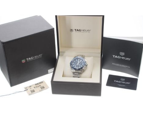 Tag Heuer Aquaracer chronograph stainless steel gentleman's wristwatch, ref.  CAY111B, serial no. WAS19xx, circa 2019, quartz