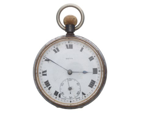 Gunmetal repeating lever pocket watch for repair or spares, frosted movement with compensated balance, regulator and hammer, 