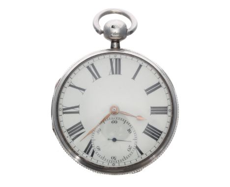 Late 18th century English silver rack lever pocket watch, Chester 1799, the fine quality gilt fusee movement signed John Crag