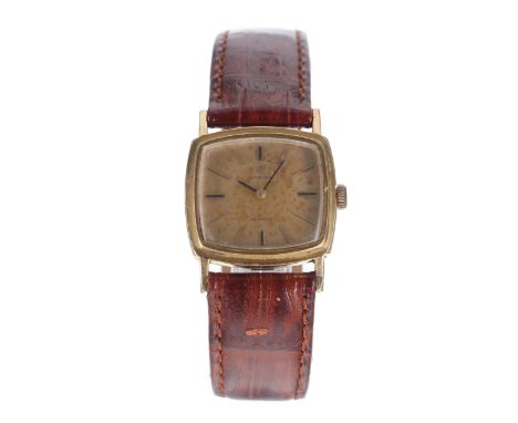 Omega De Ville gold plated and stainless steel lady's wristwatch, ref. 511.204, serial no. 24594xxx, circa 1966, champagne di