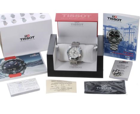 Tissot Couturier Chronograph stainless steel gentleman's wristwatch, ref. T035-407.11.011.00K, quartz, 43mm** with boxGood co