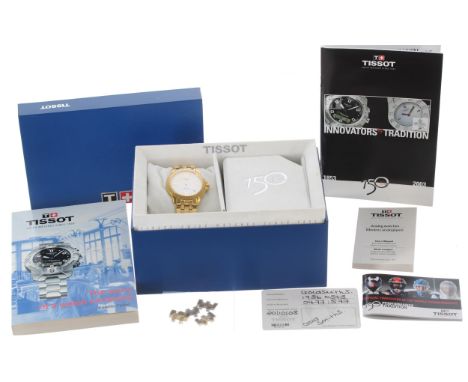 Tissot Ballade Quartz gold plated gentleman's bracelet watch, ref. C477/577, 38mm - ** with Tissot presentation '150 Year' bo
