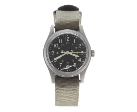 Hamilton US Military General Purpose gentleman's wristwatch, the H3 dial with Arabic numerals, inner twenty-four hour chapter