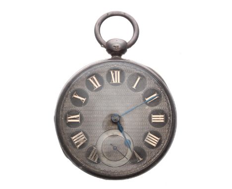 19th century silver fusee lever pocket watch, London 1825, signed Wilson, Cambridge, no. 7942, with three arm balance, plain 