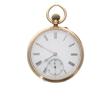 Sir John Bennett, London 18ct lever pocket watch, London 1894, signed three-quarter plate movement, no. 11644, signed cuvette