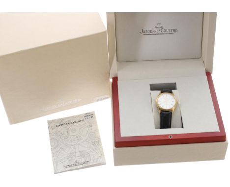 Jaeger-LeCoultre Heraion automatic 18ct gentleman's wristwatch, ref. 112.1.89, serial no. 1754xxx, circa 1989, white dial wit