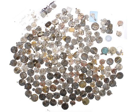 Quantity of ladies wristwatch movements to include Tudor, Bucherer, Longines, Jaeger-LeCoultre, Roamer, International Watch C