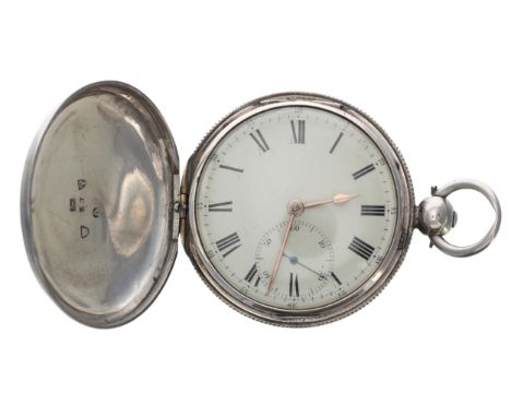 Early 19th century silver fusee lever hunter pocket watch, Chester 1818, the movement signed Rich Hornby, Liverpool, no. 5227