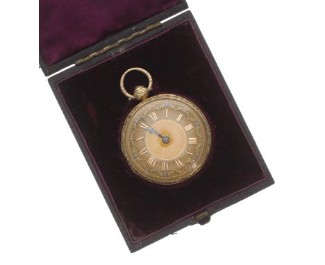 Attractive 19th century 18ct rack lever pocket watch, London 1827, the 'Patent' fusee movement signed Hawley, London, no. 491