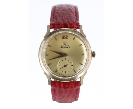 Omega 14k gold filled automatic 'bumper' gentleman's wristwatch, ref. F-6251, serial no. 13855xxx, circa 1953, circular champ