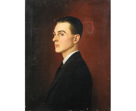 § Wolfram Onslow Ford (British, 1879-1956) Portrait of John Neill Becker, Calcutta, 1926 signed and dated upper right "W Onsl