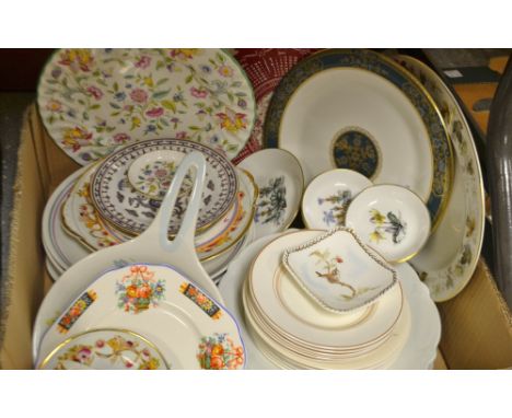 Ceramics - Royal Worcester; Royal Doulton Larchmount pattern; Alfred Meakin; Poole; Figgo Flint, Norway design; qty 