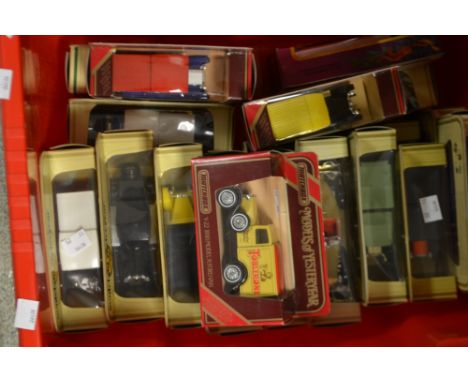 Match box Models of Yesteryear - including , Crossley coal and coke, Model T Ford vans, 1930s Dusenburg, Talbot vans, 351 Aub