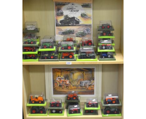 Hachette partworks diecast model tractors in original boxes (35), K.W. Burton, Winfield, Fordson & Ferguson, signed, limited 