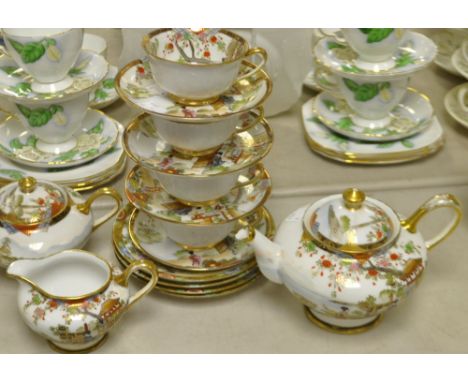 A Japanese Noritake part tea set