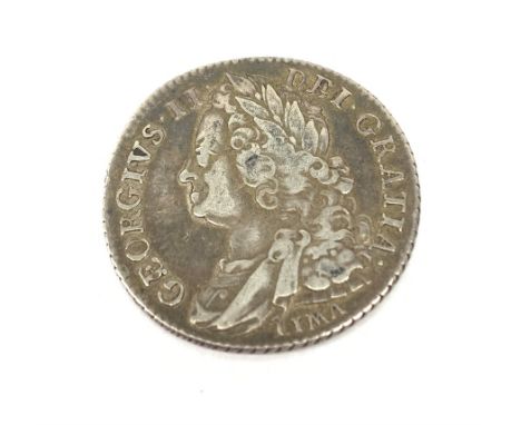 George II 1746 shilling coin, LIMA below bust - Condition Report 