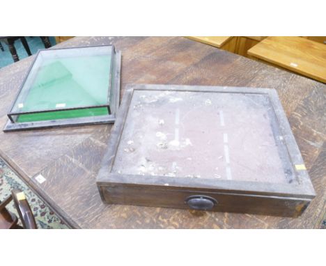Two vintage glazed display units 