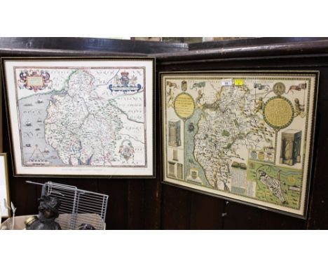 Two vintage style maps of Cumberland 