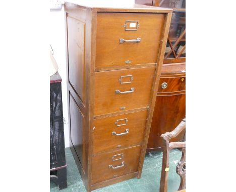 Vintage wooden filing cabinet 
