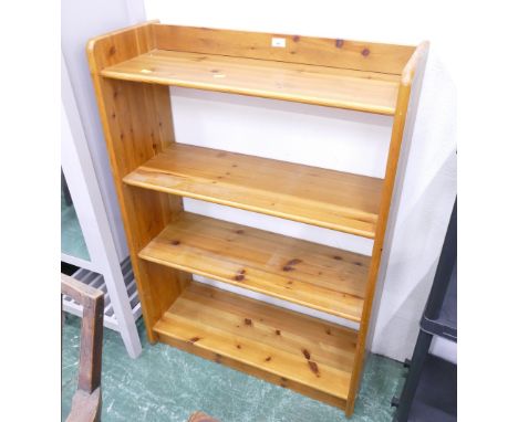 Pine freestanding bookcase 