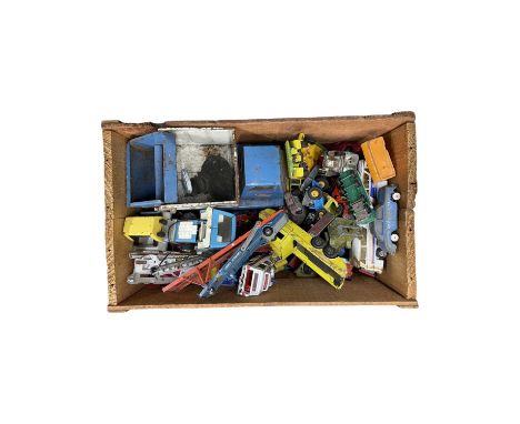 A large quantity of various die-cast vehicles, to include Dinky, Corgi, Matchbox, Triang, Tonka etc