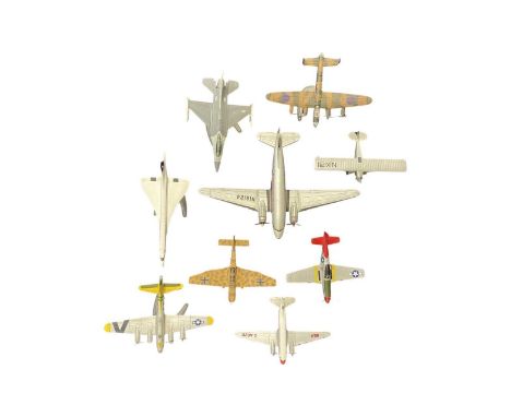 A mixed lot of 9 Corgi die-cast aeroplanes, to include Concorde, Eastern Airlines Douglas Dakota etc