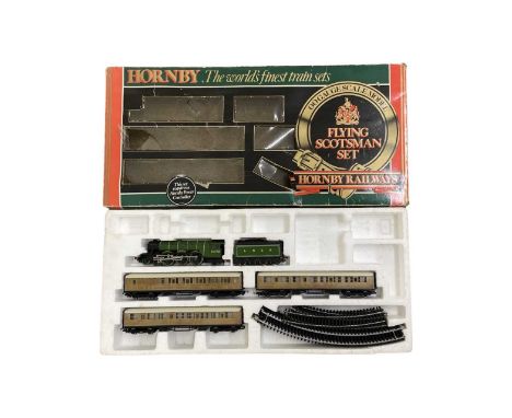 A boxed Horny 00 gauge R.547 Flying Scotsman railway set (incomplete)