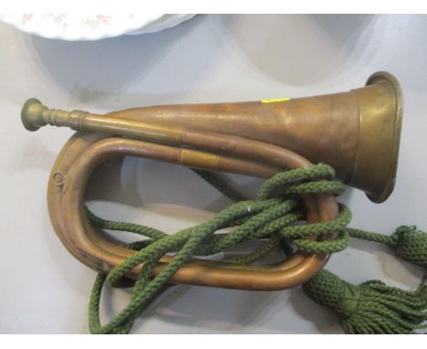 A WW1 copper bugle 