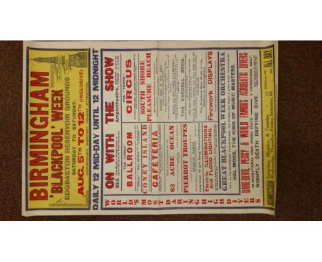 THEATRE, posters, Music Hall &amp; Variety selection, 1930s-40s, inc. Tottenham - North London's Wonder Night 1936 (two sizes