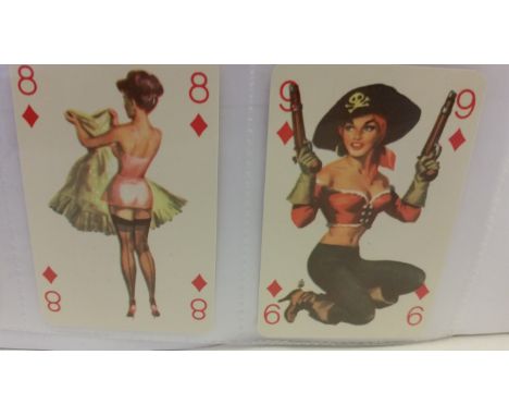GLAMOUR, modern complete sets, inc. US playing cards (TVK backs), Gil Elvgren 1 &amp; 2; Hollywood Pin-Ups, Olivia 3, Swimwea