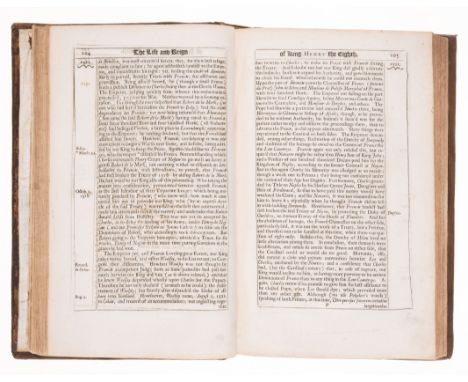 Herbert of Cherbury (Edward, Lord) The Life and Reign of King Henry the Eighth,&nbsp;engraved portrait frontispiece, engraved