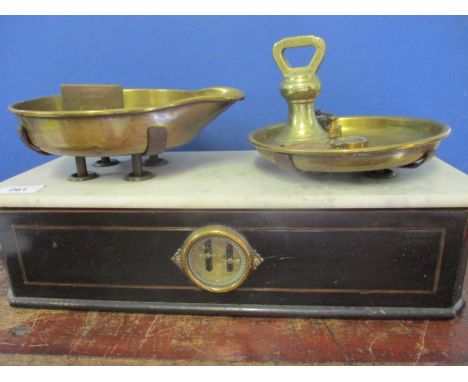 A Victorian set of shop scales 