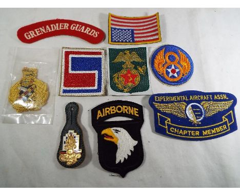 A small collection of patch badges