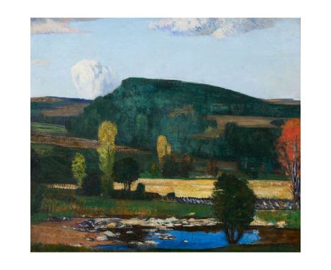  WILLIAM YORK MACGREGOR R.S.A., R.S.W. (SCOTTISH 1855-1923) NETHY BRIDGE Signed verso, with the Artist's Trustee's stamp, oil