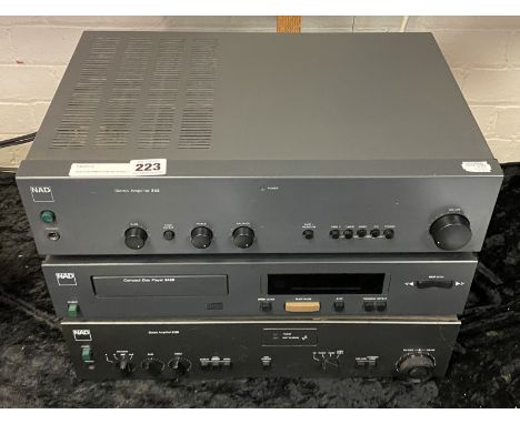 NAD 3130 AMPLIFIER WITH NAD 302 AMPLIFIER NAD 5425 CD PLAYER (A/F)