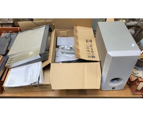 YAMAHA DVD HOME THEATRE SOUND SYSTEM DVX - S100 WITH SPEAKER STANDS