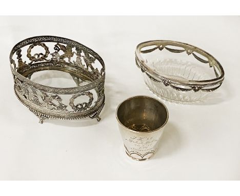 THREE EARLY CONTINENTAL SILVER ITEMS