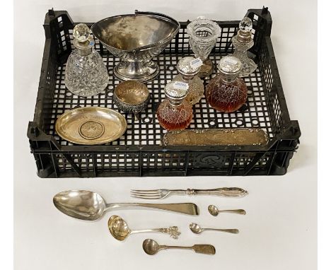 COLLECTION OF ITEMS - PERFUME ETC SOME SILVER CONTENT