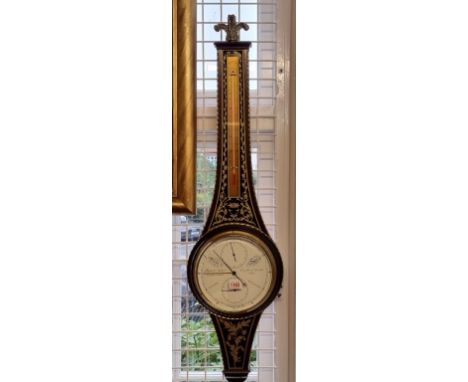 A good mahogany limited edition 'Prince of Wales' aneroid wheel barometer, by Comitti of London, No.6/50, 101cm high.