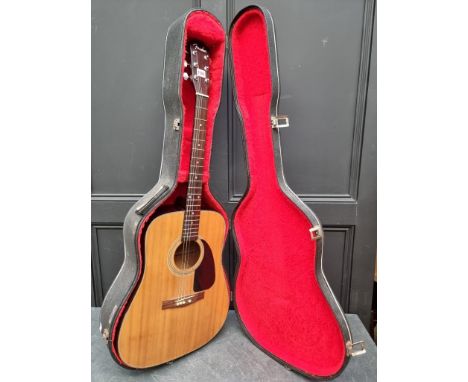 A Fender acoustic guitar,&nbsp;in padded case.