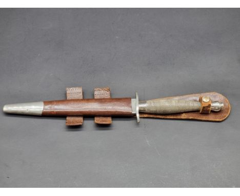 A Fairbairn-Sykes 1st pattern commando fighting knife, the 17.5cm blade marked to the ricasso 'The F-S Fighting Knife' and 'W